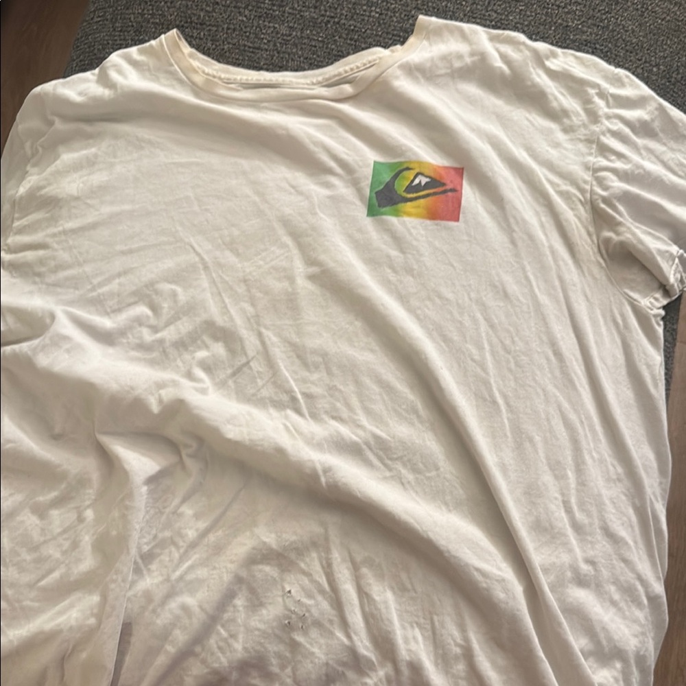 Quiksilver White T-Shirt for Men